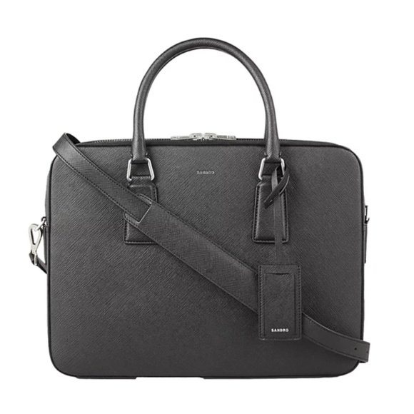 Downtown Large Saffiano Leather Briefcase - Picture 1 of 6